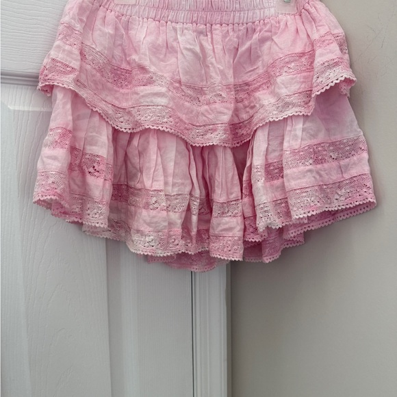 Love Shack Fancy Ruffle Mini Heritage Skirt - NWOT - Picture 2 of 4